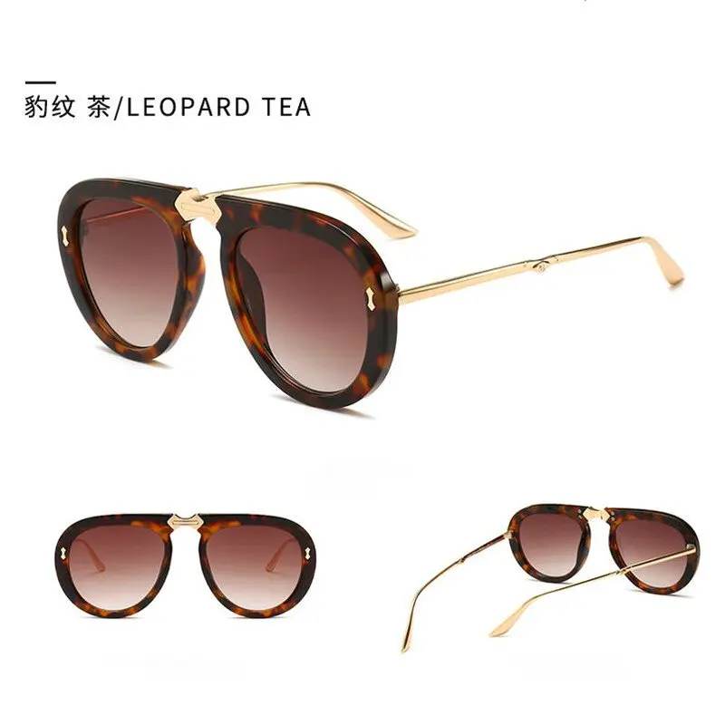 

Zowensyh Foreign trade hot - selling sunglasses Korean trend street patting retro square large frame sunglasses women glasses