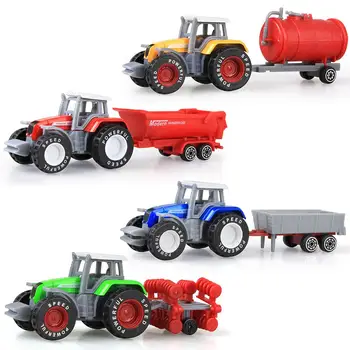 

Plastic Simulated Engineering Vehicles Detachable Glide Farm Tractor Alloy Car Model Toy Random