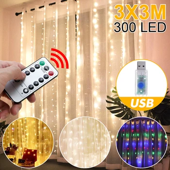 

DC5V 300CM LED Wedding Fairy String Light USB Christmas Light 300 LED Fairy Light Garland for Garden Party Curtain Decoration