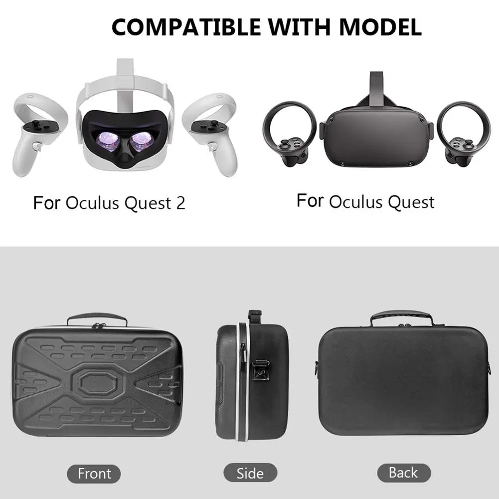 Travel Storage Bag For Oculus Quest 2 VR Headset Portable Convenient Carrying Case VR Headset Controllers Accessories	Travel Storage Bag For Oculus Quest 2 VR Headset Portable Convenient Carrying Case VR Headset Controllers Accessories