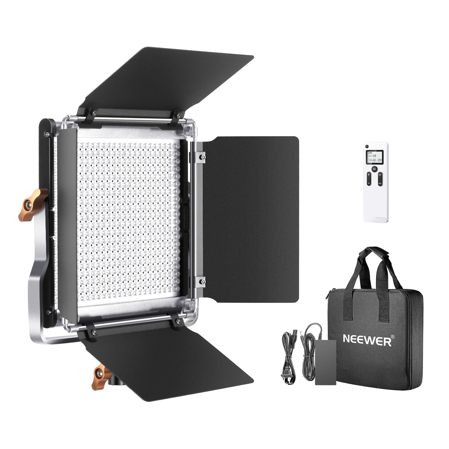 Neewer Advanced 2.4G 960 LED Video Light with Barndoor, Dimmable Bi-Color  LED Panel with LCD Screen and 2.4G Wireless Remote - China Flash Light and  Video Light price