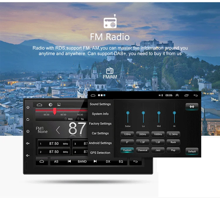  2 Din Android 8.1 Car Radio Stereo GPS Navigation Bluetooth wifi Universal 7'' Car Radio Audio Quad Core Multimedia Player stere (8)