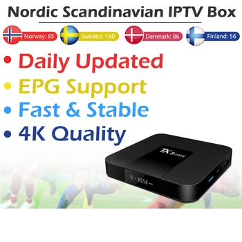 

TX3Mini Android TV Box+1 Year Sweden Norway IPTV 9000Live+5000VOD 2G/16G Wifi 4K Smart IPTV Box Europe Nordic Sandinavia IPTV