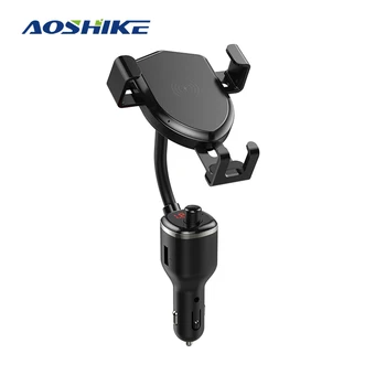 

AOSHIKE 2019 NEW HOT SALE Bluetooth 5.0 EDR Car Wireless Charge With Holder MP3 Player FM Transmitter Dual USB Charger 5V 2.4A