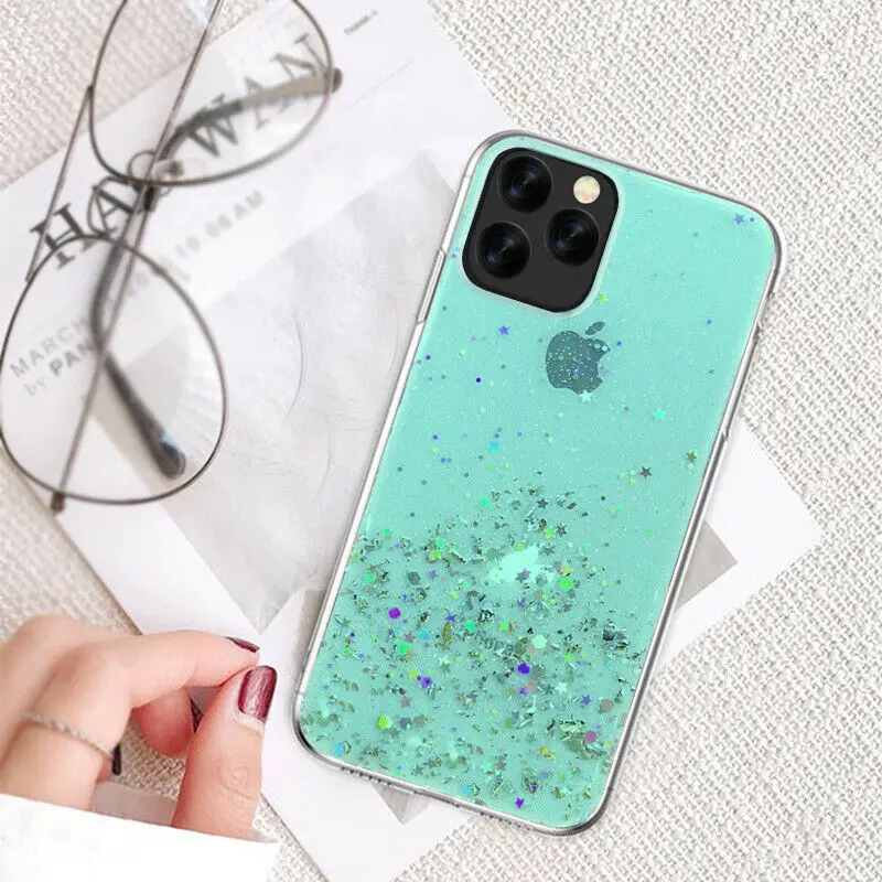 Для iPhone 11 Pro Max XS MAX XR X 7 8 6 6S Plus Блестящий кристально чистый тонкий силиконовый мягкий резиновый задний Чехол для телефона