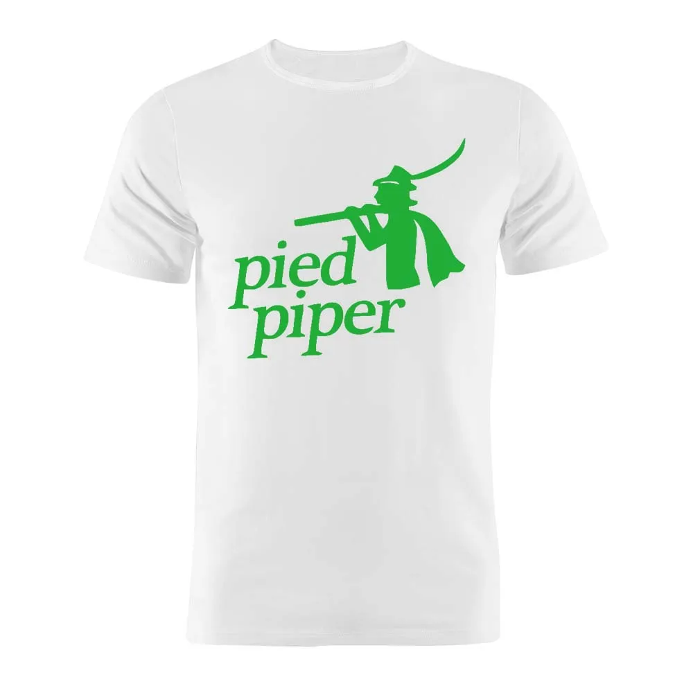 Хлопковая футболка унисекс Pied Piper Silicon Valley Забавный силуэт художественная Подарочная футболка