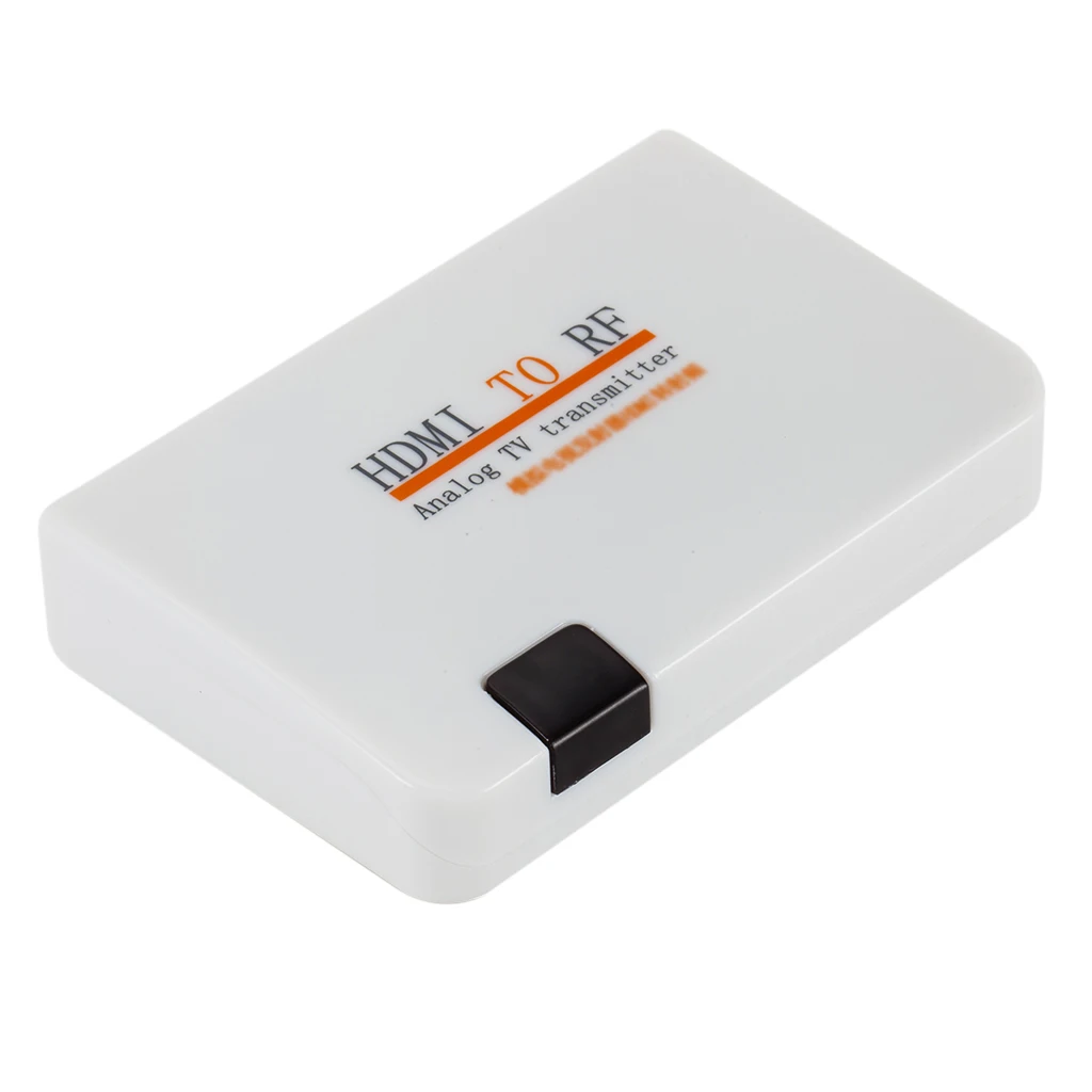 Горячая HDMI в РЧ коаксиальный конвертер коробка адаптер с пультом дистанционного управления блок питания для телевидения-преобразования