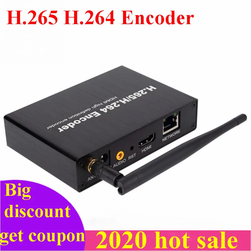 2020 Новое поступление H.265 H.264 HDMI видео аудио Wifi кодировщик IPTV RTSP RTMP ONVIF H265 для