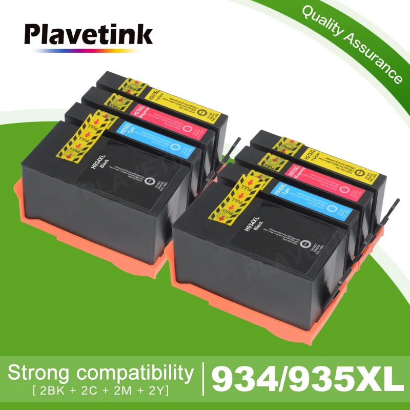 Plavetink 2 комплекта 934 935XL принтер картридж Замена для hp 934 935 XL для hp Officejet Pro6230 6830 принтер