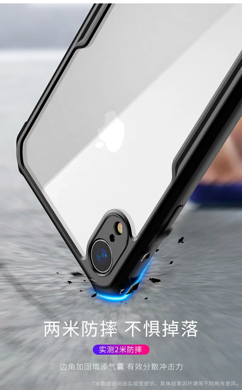 Iphoneexr чехол для телефона прозрачный 6,1 Мягкий силикон все края включены граница вываливается ремешок отверстие для Apple XR защитный чехол