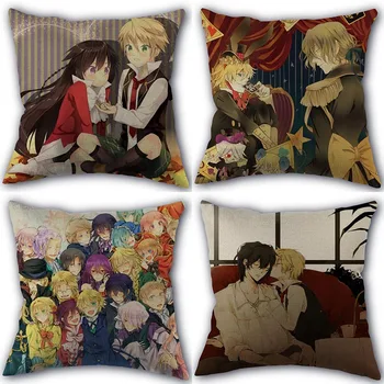 

New arrival Pandora Hearts Pillowcase Cotton Linen Fabric Square Zipper Pillowcase 45X45cm Wedding Decorative Pillow cover