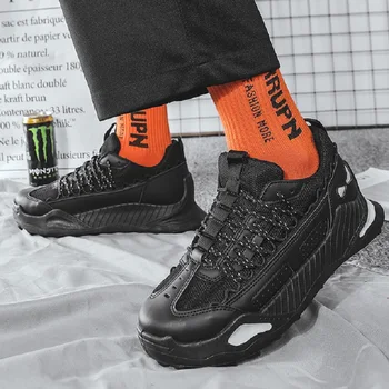 

Men shoes fall 2020 new Korean trend leisure running non-slip thick-soled ins Hong Kong wind shoes men tide shoes