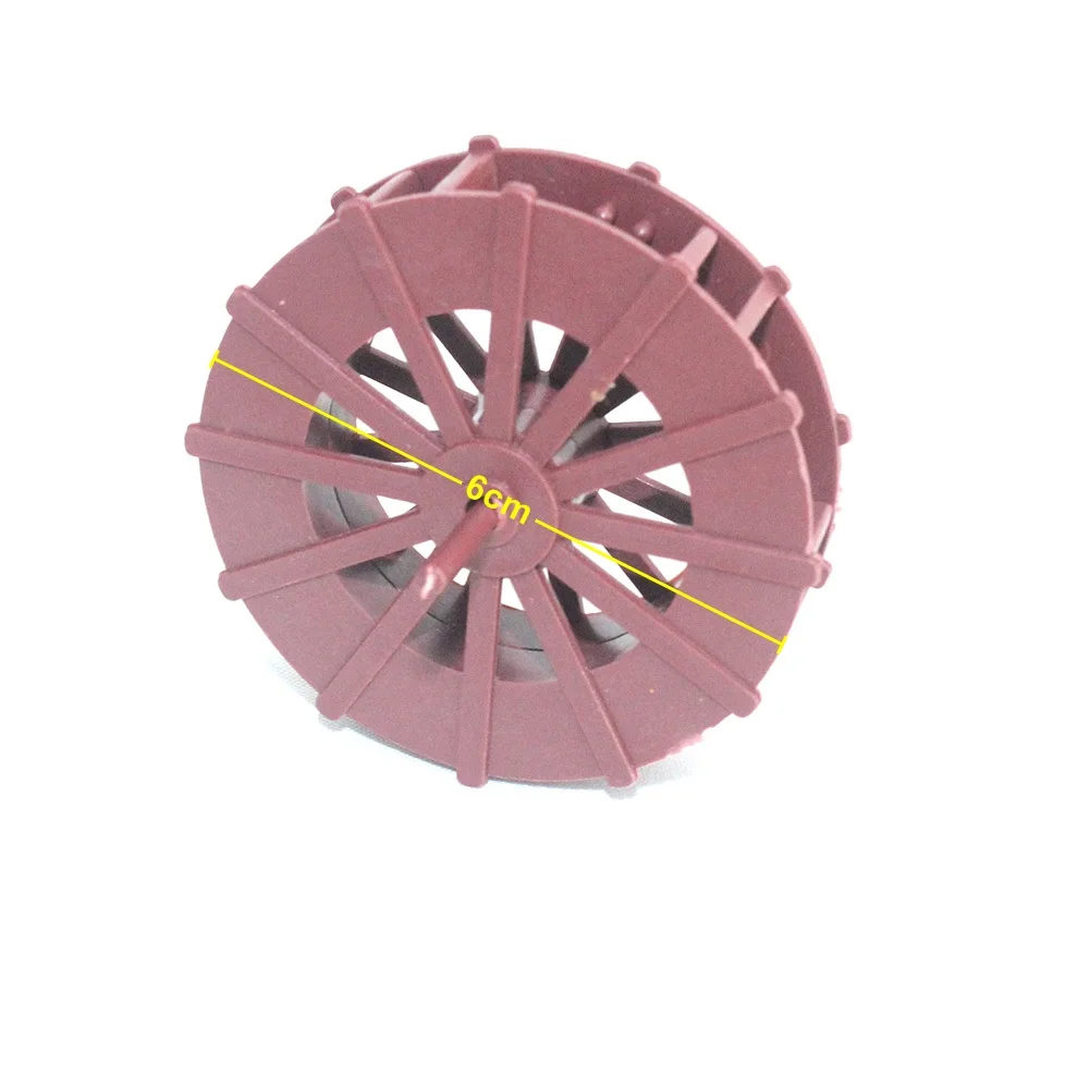 Aquarium Ornaments NuoNuoWell Dia.5-14CM Plastic Wheel Water/Wind Drive Running Wheel Aquarium Ornaments Pond Rockery Accessories 1PC