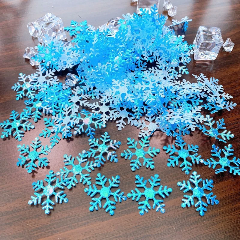 200pc 3cm Christmas Snowflake Confetti Artificial Snow Frozen