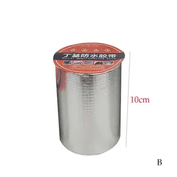 

Aluminum Foil Butyl Rubber Tape Self Adhesive High Leak For Roof Sticker Waterproof Pipe resistance Stop Repair temperature X9M7