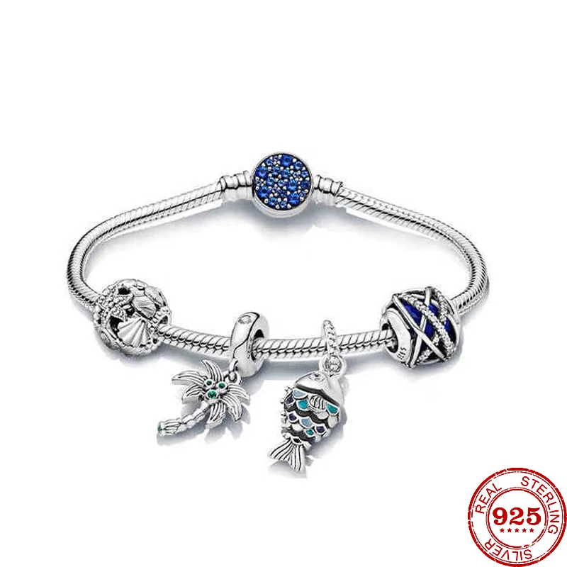 Fit Original Pandora Charm Bracelet 925 Sterling silver turtle starfish coconut crocodile Pendant Charm Beads DIY Women Jewelry beads charms,charm jewelry,sterling silver jewelry,charm bead,silver charm bracelet,sterling silver beads,beads jewelry,silver charm bead,sterling silver beads charm,animal charm jewelry