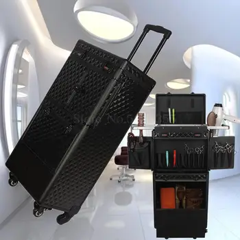 

598 hairdressing toolbox trolley case hair stylist dedicated large-capacity hairdressing scissors bag multi-function cabinet