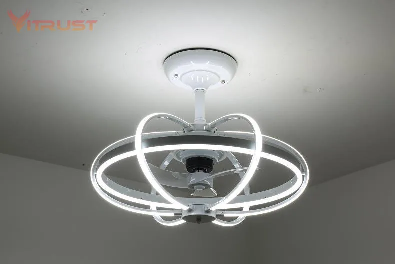 Креативный потолочный вентилятор лампа минималистичный Невидимый потолочный вентилятор для спальни свет отрицательных ионов потолочный вентилятор свет