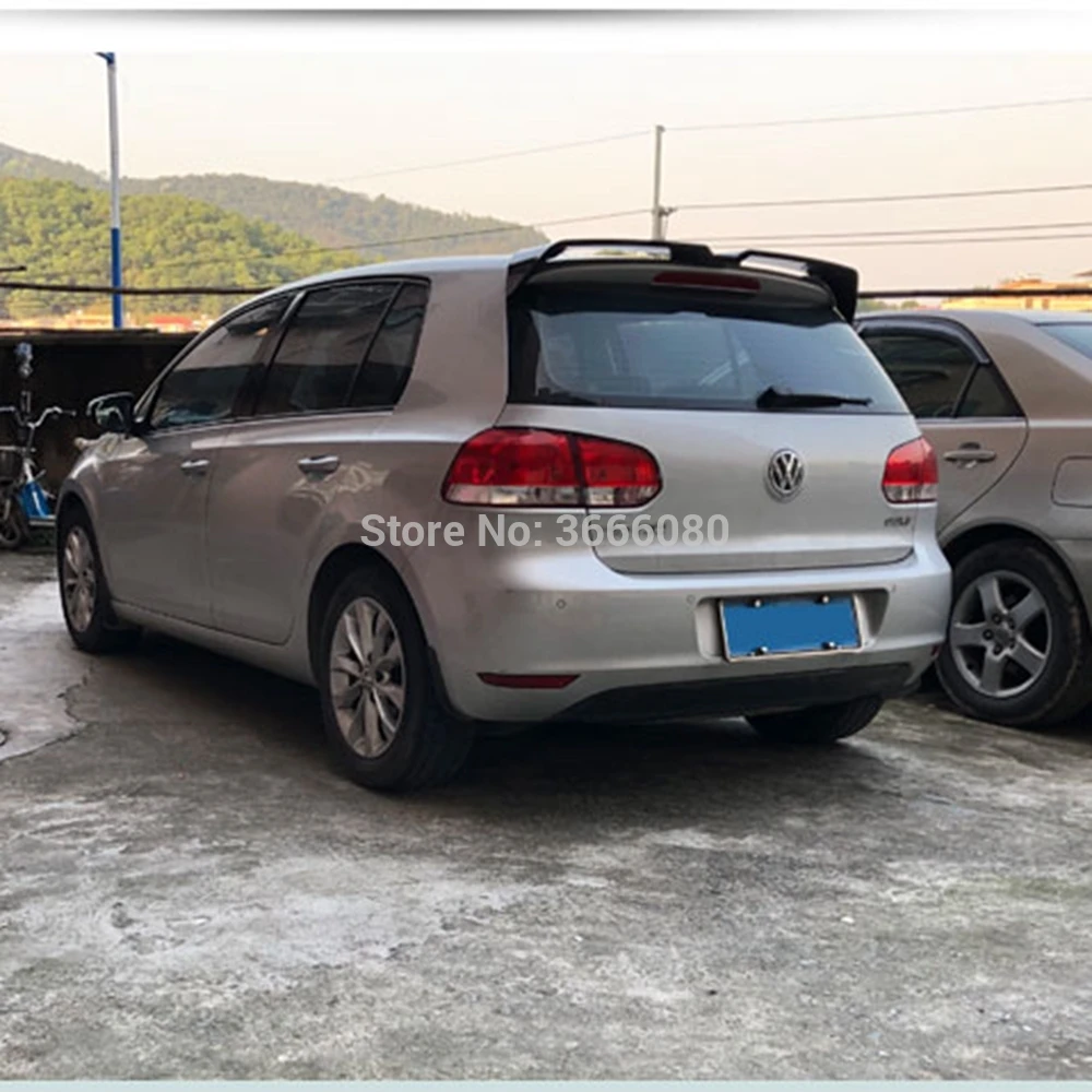 Для Volkswagen MK6 6 спойлер 2010 2011 2012 2013 ABS Неокрашенный задний Багажник крыло спойлер