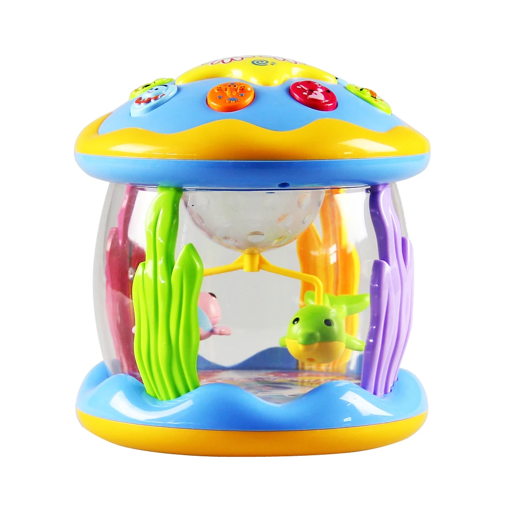 

Baby Musical Instrument Toys Beating Pressing Hand Drum Rattles Light Learning Design Toy With Light Educational Toys Gifts