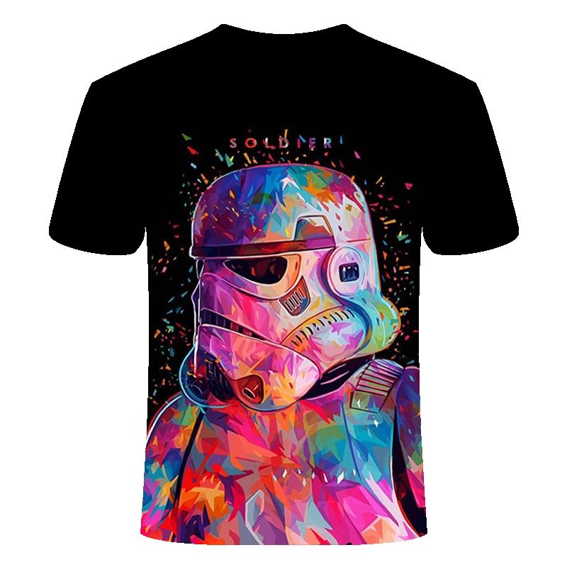 Новинка 2019 футболка новая Звездные войны с рисунком harajuku для взрослых Дарт