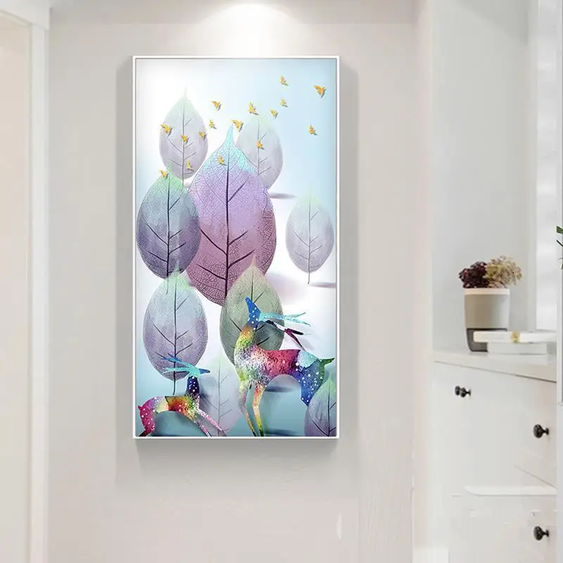 Obraz Bilder Schilderij Laminas Pared Cuadro Decoracion Hogar Современная живопись и печать плакат Настенная картина для гостиной - Цвет: Version H