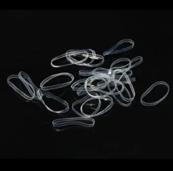 

500pcs Office Supplies Transparent Rubber Bands Small Circle Strong Elastic Rubber Band Girls Hair Rope Stationery Holder Band