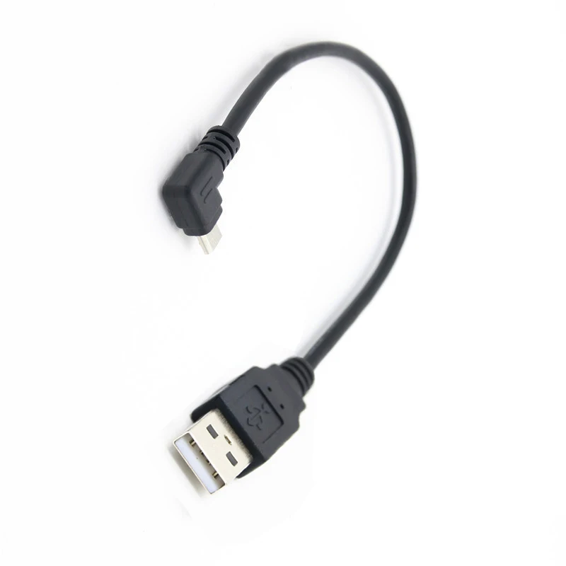25 см до 150 см USB2.0 AM-Micro Left Bend зарядный кабель кабели для телефонов адаптеры микро-usb-кабель кабели для передачи данных для планшета мобильного телефона