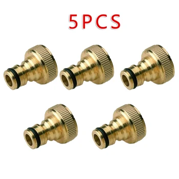 

5PCS Brass Fitting 3/4" To 1/2" INCH Garden Hose Tap Water Adaptor Connector Garden Hose Tap Water Connector