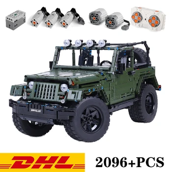 

Technic Series Building Blocks New MOC RC Car Jeeps Rubicon Remote Control Lepining Off-road Car DIY Bricks For Kids Toys Gift