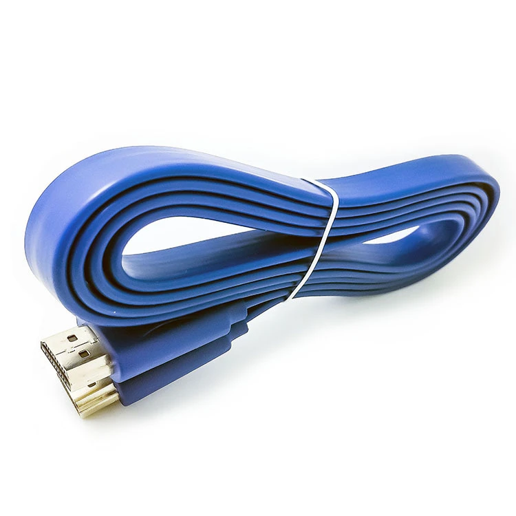 HDMI кабель 3 М HD HDMI кабель 1,4 поддерживает 3D 1080p HDMI HD плоский кабель KY303-3M - Цвет: Синий