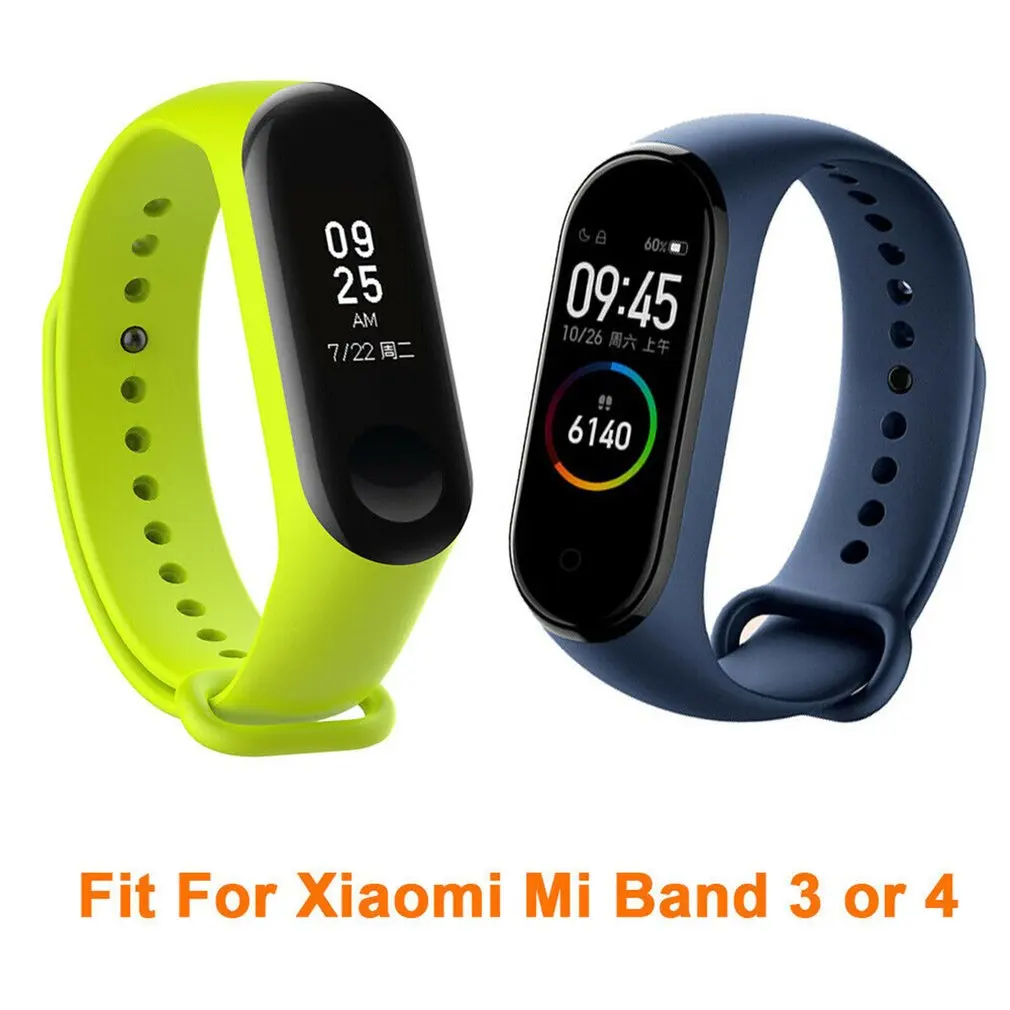 Браслет для xiaomi mi Band 3 4 спортивный ремешок часы силиконовый ремешок для xiaomi mi band 3 4 браслет mi band 4 3 ремешок