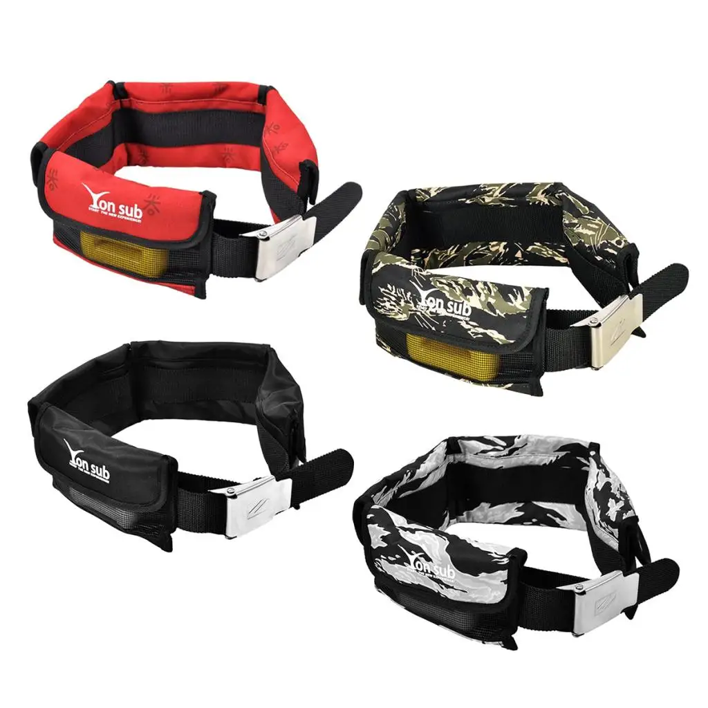 

Scuba Diving Pocket Weight Belts with Stainless Steel Buckle - Adjustable & Durable Diving Weight Belt