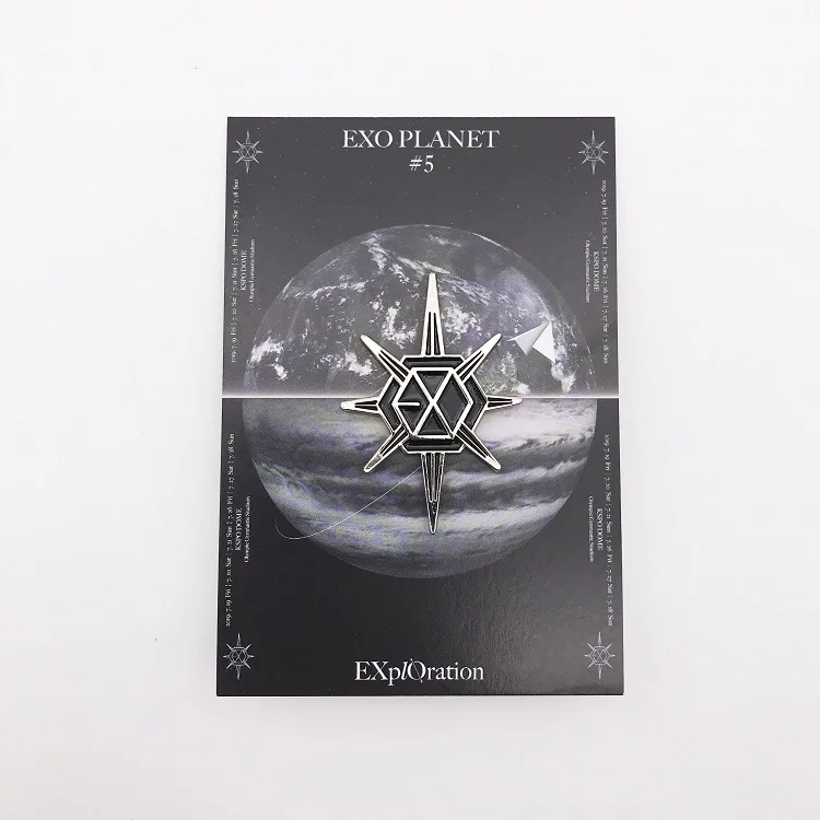 Kpop брошь EXO металлический значок набор планета#5 концертный тур Высокое качество k-pop EXO альбом значок Новые поступления