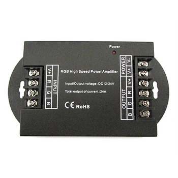 

LEDLUX CL6610 PWM high speed signal amplifier for RGB Led strip and Mono color 12V 24V 3 X8A AP100