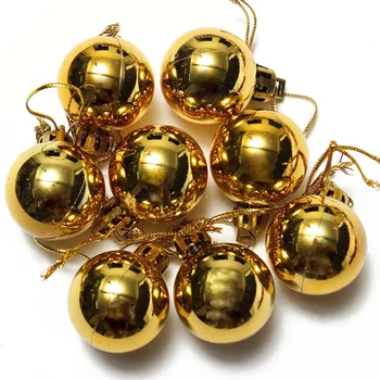 

24pcs Christmas Tree Decor Ball Bauble Hanging Xmas Party Ornament Decor Home Gold