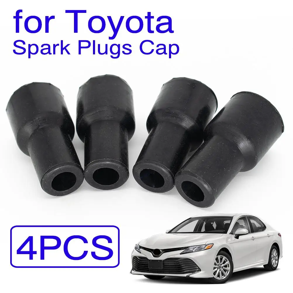 4Pcs Bougies Cap Connector Bobine Coils Plug Tip Rubber Cover Voor Toyota Yaris Vios Camry Corolla Prius 9091911009