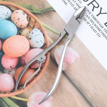 

1Pc Stainless Steel Nail Clipper Cuticle Nipper Nail Trimmer Nail Edge Cutter Manicure Tool for Home Barbershop (Silver)