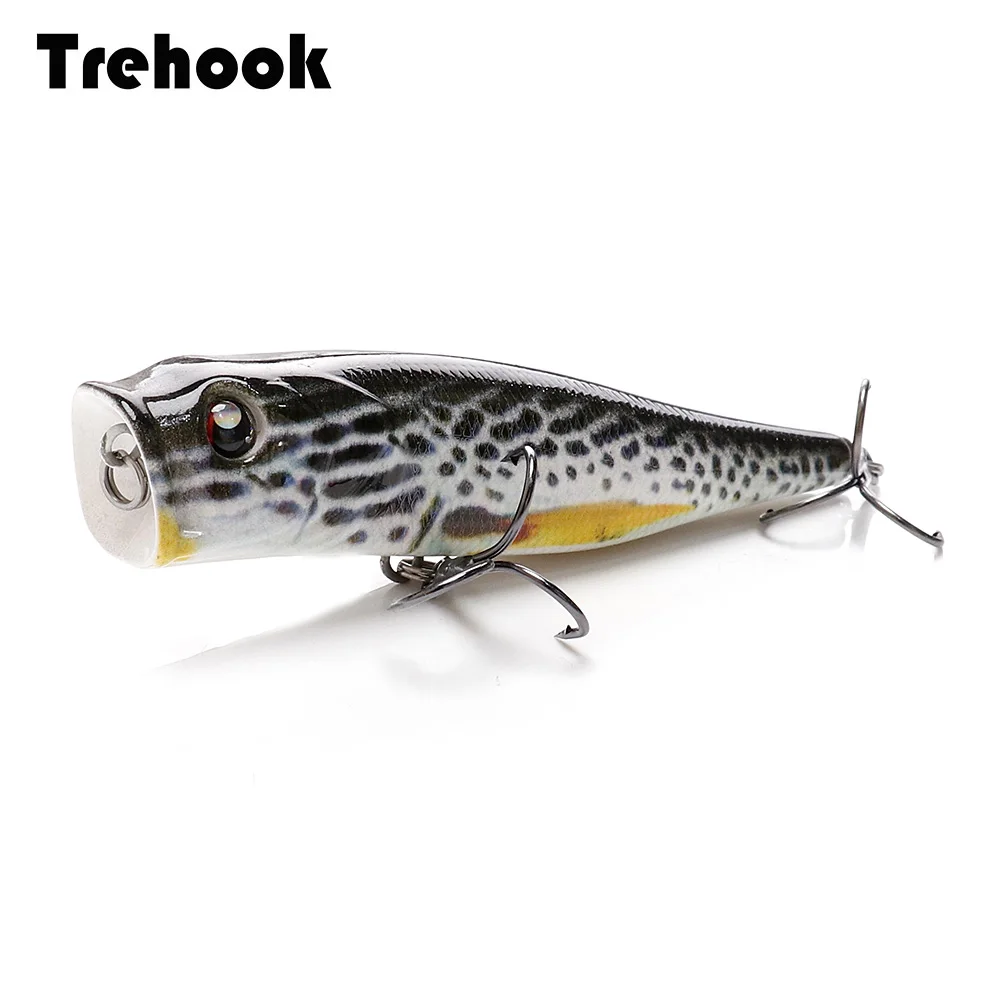 

TREHOOK 8.5cm 13.5g Japan Floating Popper Fishing Lure Wobblers Artificial Bait Poppers Fishing Lures Hard Bait For Trout Lure