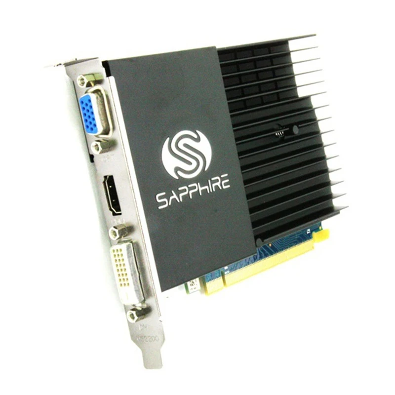 Видеокарты SAPPHIRE HD 6450 1GB видеокарты GPU AMD Radeon HD 6450 GDDR3 видеокарты Настольный ПК компьютерный экран карта HDMI энергосберегающая