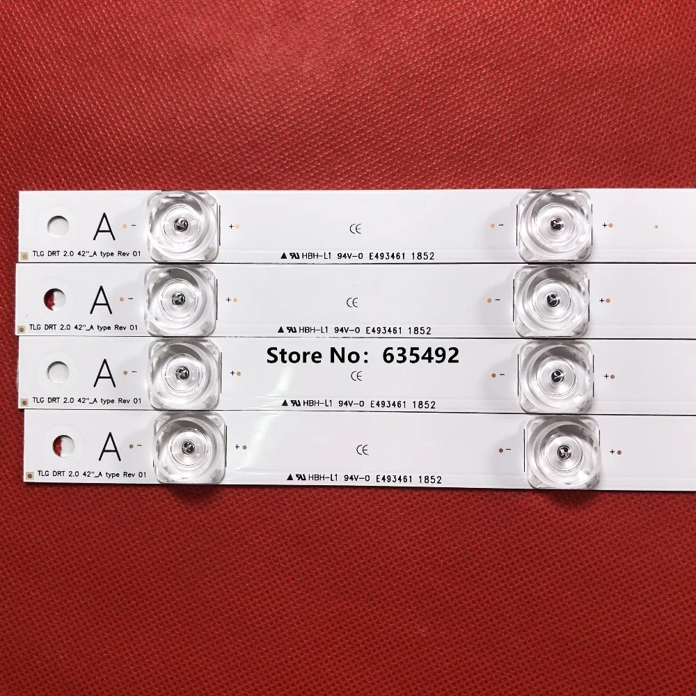 New 5set=40 PCS LED strip Replacement for LG LC420DUE 42LB3910 INNOTEK DRT 3.0 42 inch A B 6916L-1710A 1710B 1956E 1957A 1956B