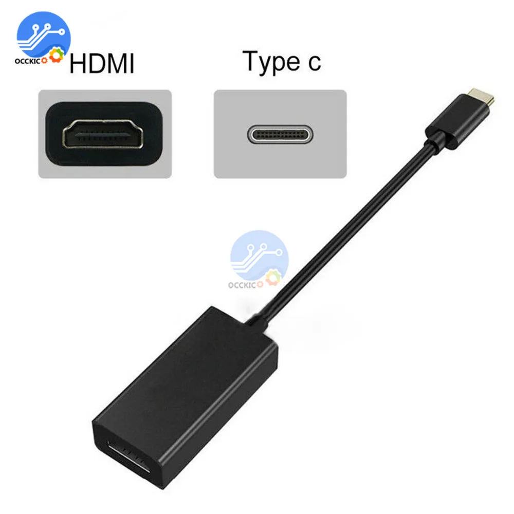 Usb type C к HDMI адаптер Мужской к гнезду соединитель конвертер SB-C к HDMI 2,0 для MacBook для huawei Matebook