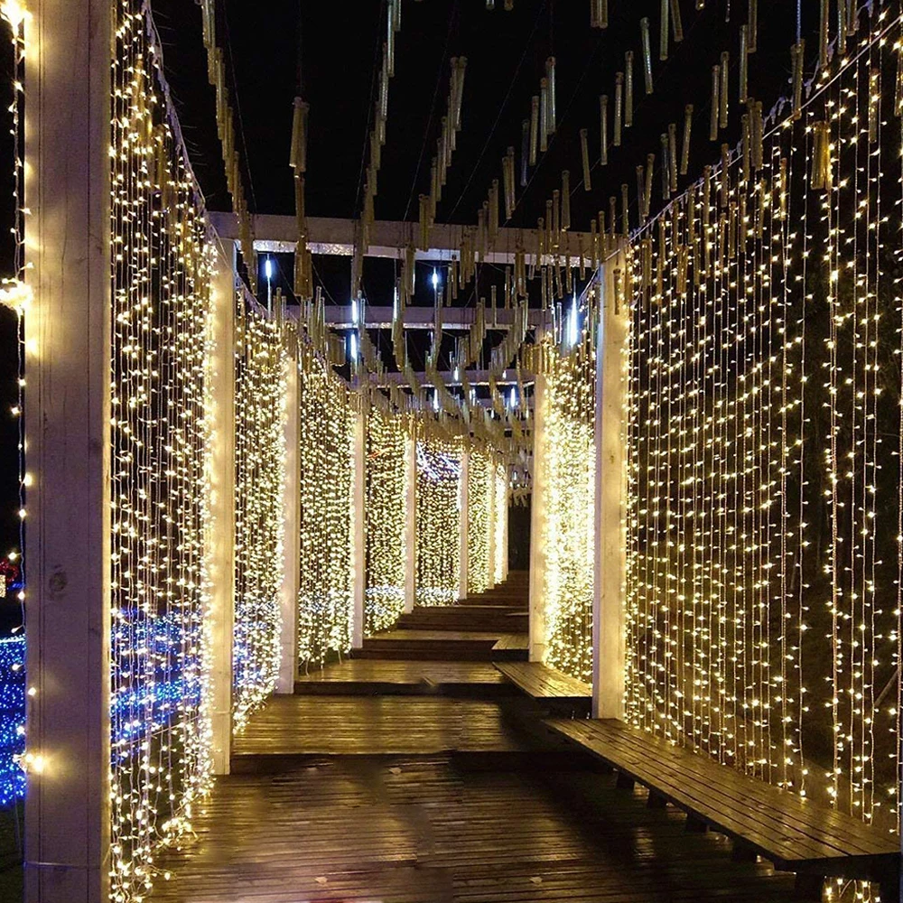 LED 220V EU Icicle String Lights Christmas Fairy Lights garland indoor Outdoor Home For Wedding/Party/Curtain/Garden Decoration LED 220V EU Icicle String Lights Christmas Fairy Lights garland indoor Outdoor Home For Wedding/Party/Curtain/Garden Decoration