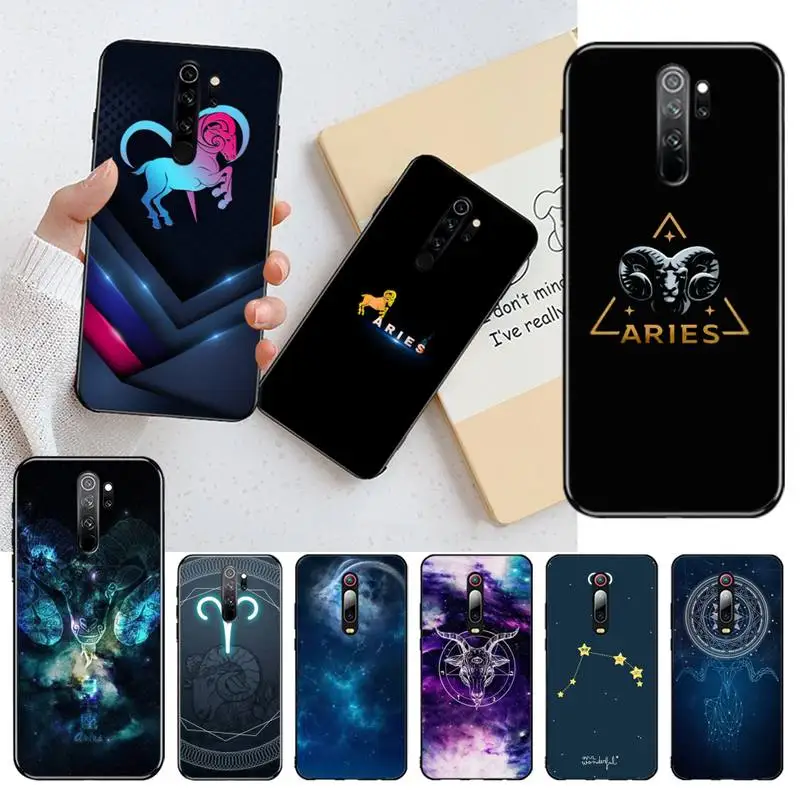 YJZFDYRM 12 созвездий Овен DIY чехол для телефона Redmi Note 9 8 8T 8A 7 6 6A Go Pro Max K20 | Мобильные