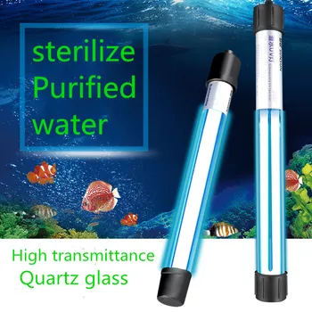 

Aquarium UV Sterilizer Ultraviolet Germicidal lamp, UV lamp light to Remove Algae + Deodorize + Clean Green Water for fish tank