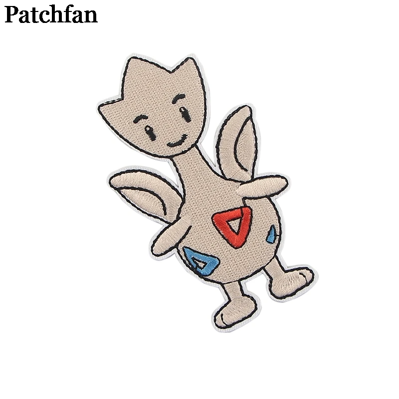 20 шт./партия, Patchfan Togepi, мультяшная железная нашивка, одежда с вышивкой, лоскутное шитье, аниме, индивидуальные нашивки,, A2275