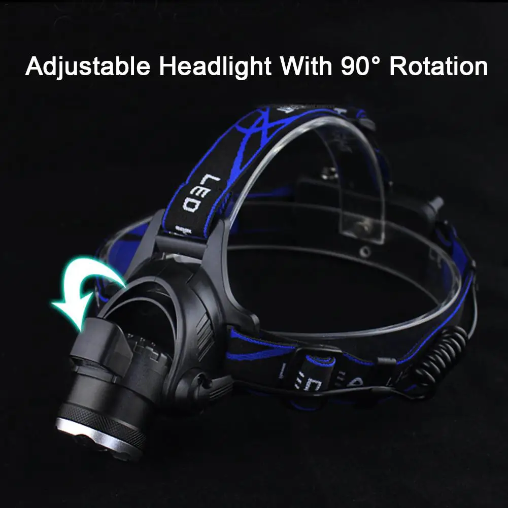 LED Induction Headlights- Strong Headlights USB Charging Zoom Long-Range Flashlight Super Bright Miner's Lamp Rechargeable Wate