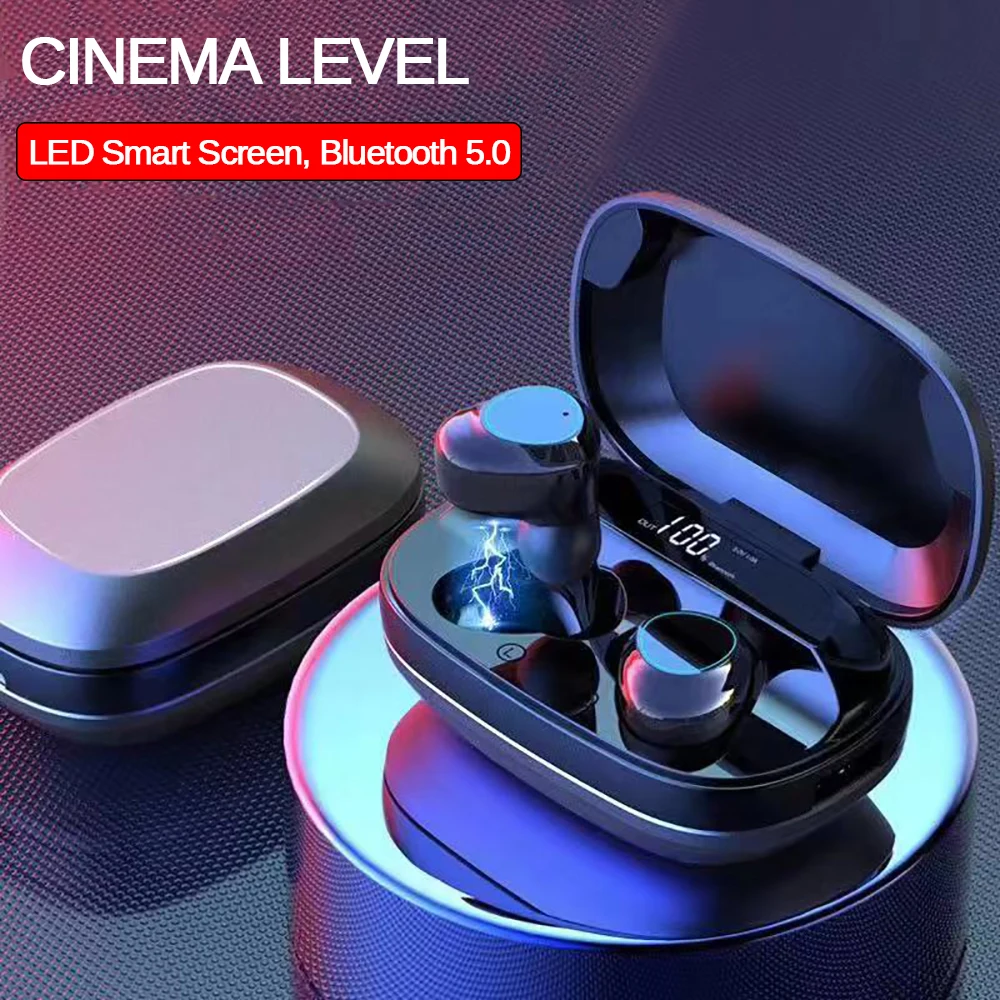 G16 TWS Bluetooth наушники тяжелый бас 6D стерео HiFi Звук светодиодный дисплей гарнитуры 3000 мАч зарядная коробка IPX7 водонепроницаемый