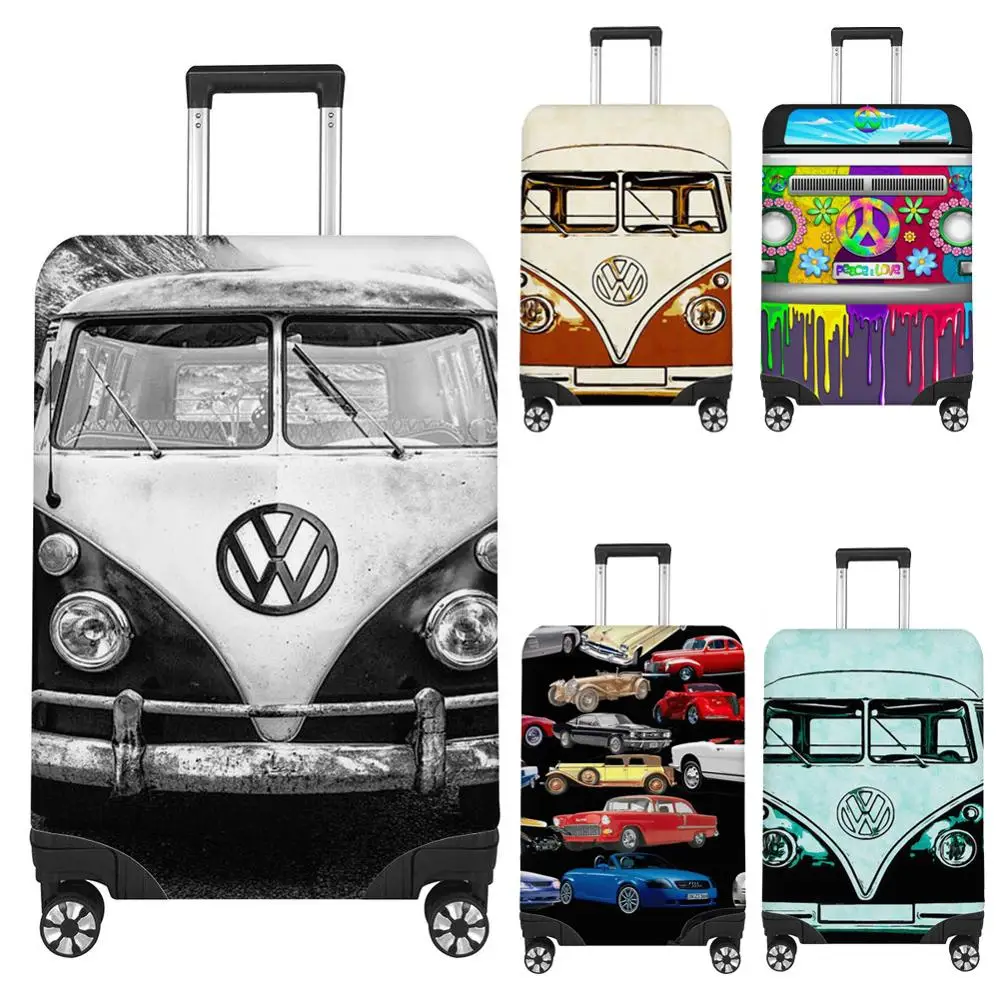 

Nopersonality Stylish Car Pattern Luggage Protective Dust Covers Elastic Suitcase Cover for 18''-32'' Trunk Case Zipper Closure