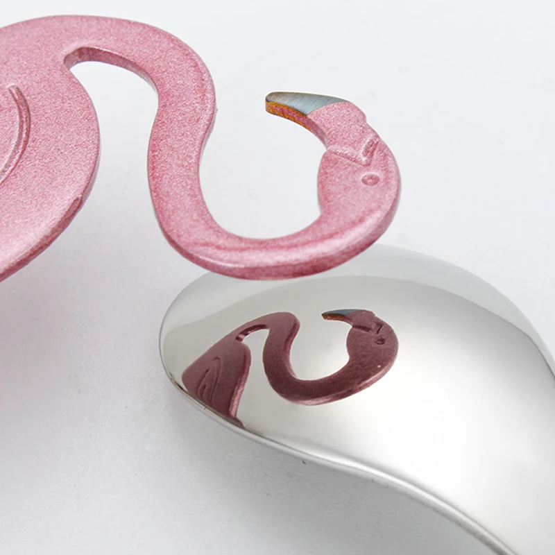 Zollor Фламинго кофейная ложка нержавеющая сталь Торт Желе Десерт Мороженое Совок чай суп перемешивание ложка посуда